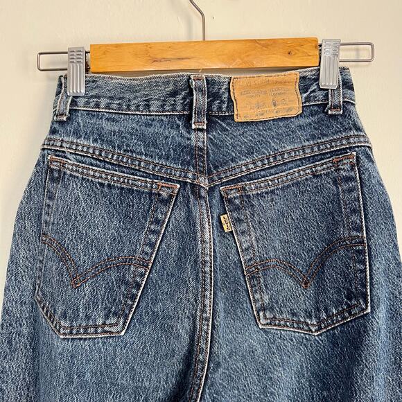 Vintage Levi’s 90s Rigid Denim Jeans WPL423 Beige Tab Made in Canada Women’s 0 - Picture 7 of 11